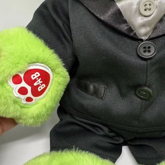 Build-A-Bear Spring Green Frog in Tuxedo - Picture 2 of 4